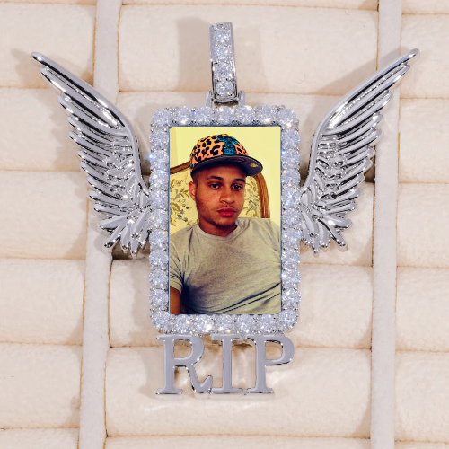 RIP WING 3D CUSTOM PICTURE PENDANT