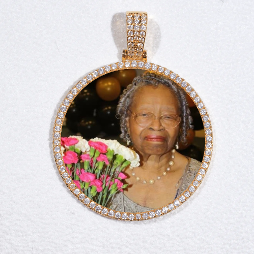 MEDIUM 3D CIRCLE CUSTOM PICTURE PENDANT