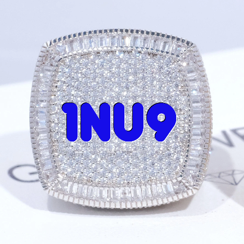 CUSTOM LETTER 3D ICED RING