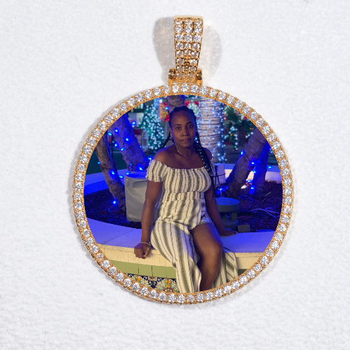 MEDIUM 3D CIRCLE CUSTOM PICTURE PENDANT