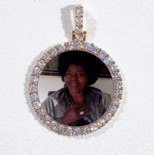 3D CIRCLE CUSTOM PICTURE PENDANT SMALL SIZE