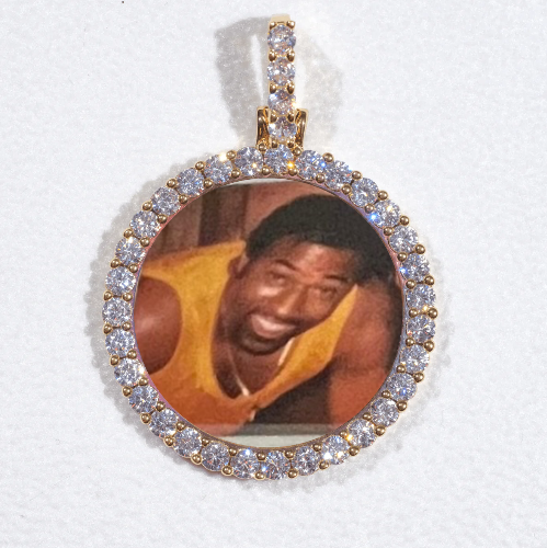 3D CIRCLE CUSTOM PICTURE PENDANT SMALL SIZE