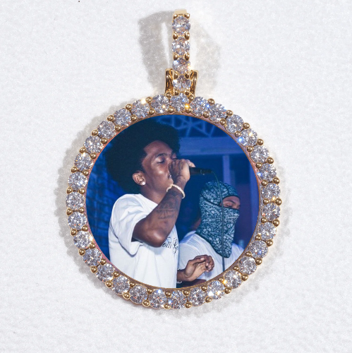 3D CIRCLE CUSTOM PICTURE PENDANT SMALL SIZE