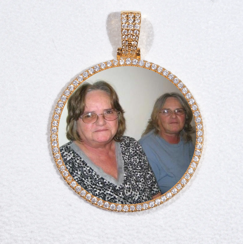MEDIUM 3D CIRCLE CUSTOM PICTURE PENDANT