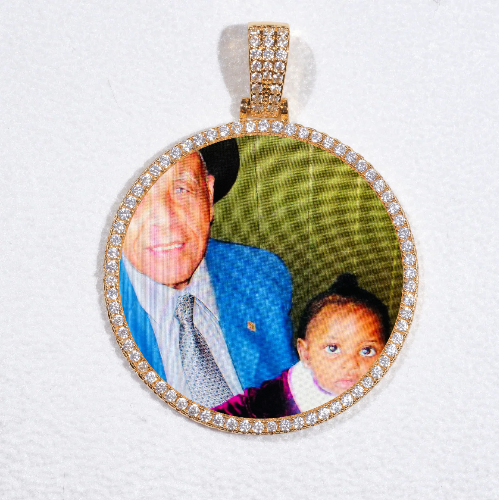 MEDIUM 3D CIRCLE CUSTOM PICTURE PENDANT