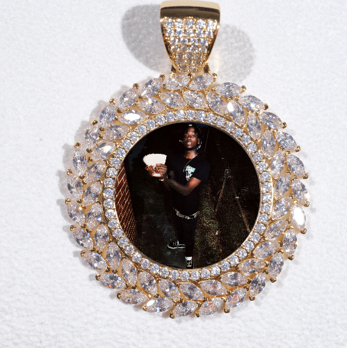 Large 3D Wheat Ear Custom Picture Pendant