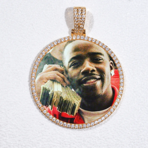 MEDIUM 3D CIRCLE CUSTOM PICTURE PENDANT