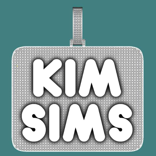 CUSTOM LETTER NECKLACE 3D BIG SQUARE