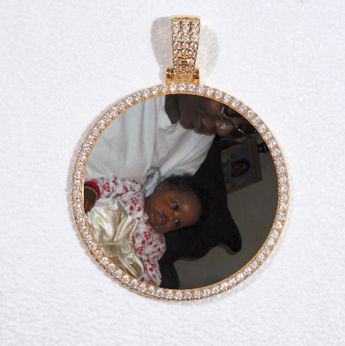 MEDIUM 3D CIRCLE CUSTOM PICTURE PENDANT