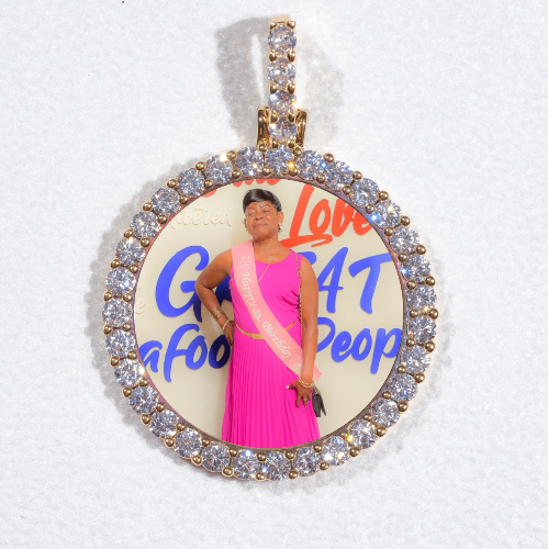 3D CIRCLE CUSTOM PICTURE PENDANT SMALL SIZE