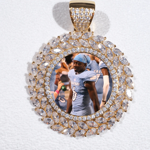 Large 3D Wheat Ear Custom Picture Pendant