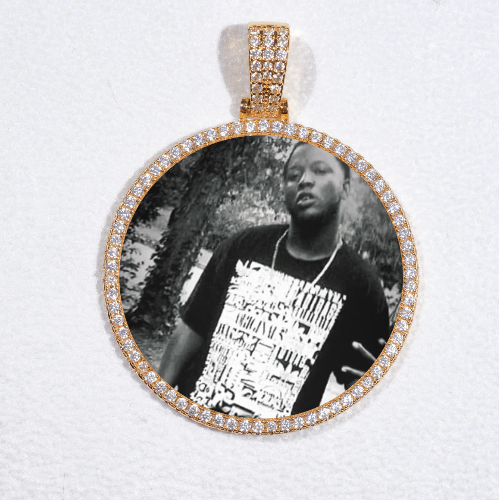 MEDIUM 3D CIRCLE CUSTOM PICTURE PENDANT