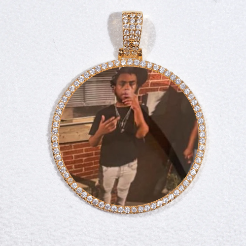 MEDIUM 3D CIRCLE CUSTOM PICTURE PENDANT
