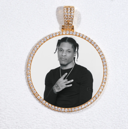 MEDIUM 3D CIRCLE CUSTOM PICTURE PENDANT