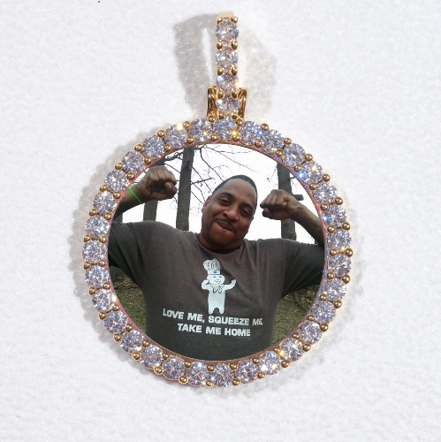3D CIRCLE CUSTOM PICTURE PENDANT SMALL SIZE