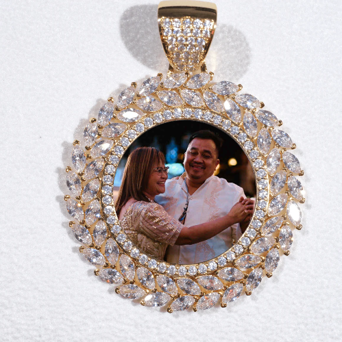 Large 3D Wheat Ear Custom Picture Pendant