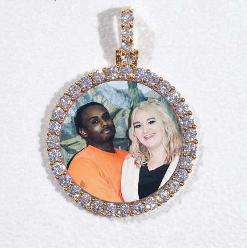 3D CIRCLE CUSTOM PICTURE PENDANT SMALL SIZE