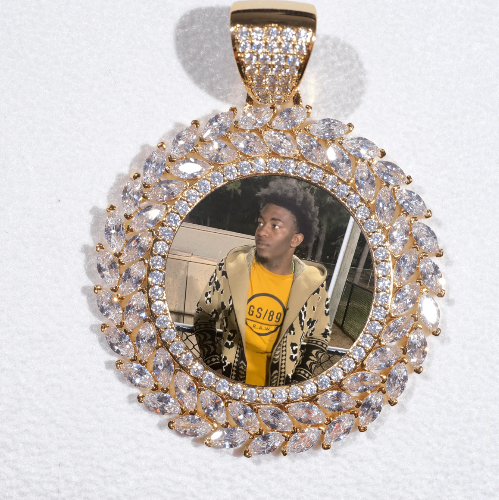 Large 3D Wheat Ear Custom Picture Pendant