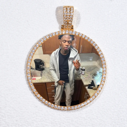 MEDIUM 3D CIRCLE CUSTOM PICTURE PENDANT