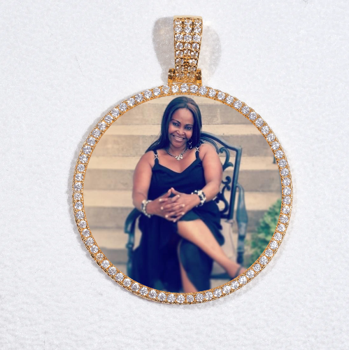 MEDIUM 3D CIRCLE CUSTOM PICTURE PENDANT