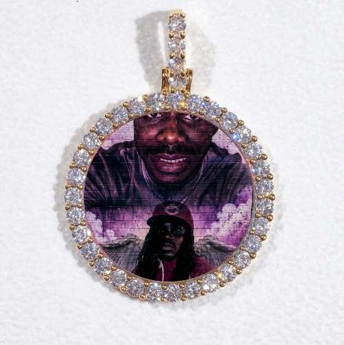 3D CIRCLE CUSTOM PICTURE PENDANT SMALL SIZE