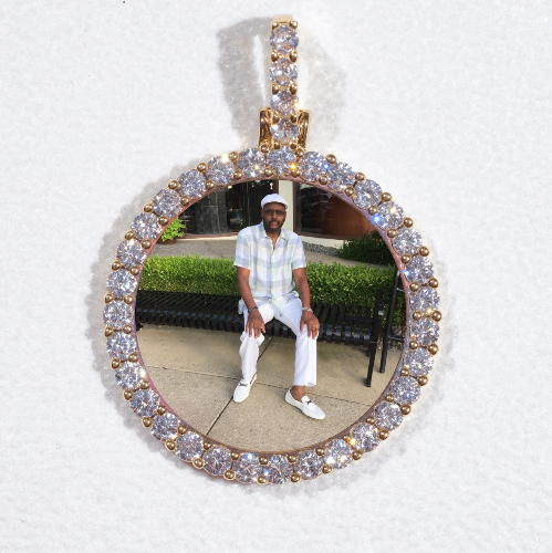 3D CIRCLE CUSTOM PICTURE PENDANT SMALL SIZE
