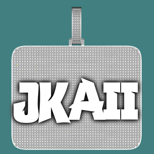 CUSTOM LETTER NECKLACE 3D BIG SQUARE