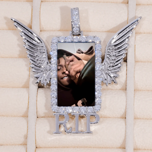 RIP WING 3D CUSTOM PICTURE PENDANT