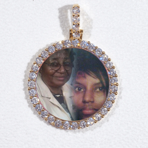 3D CIRCLE CUSTOM PICTURE PENDANT SMALL SIZE