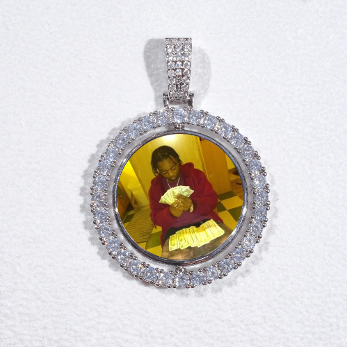 3D Spinning 2-Faced Custom Picture Pendant