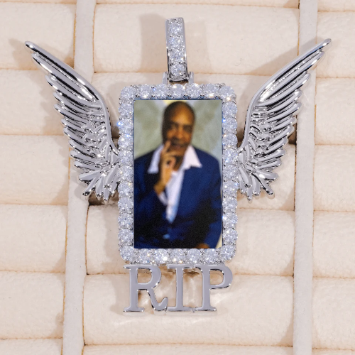 RIP WING 3D CUSTOM PICTURE PENDANT