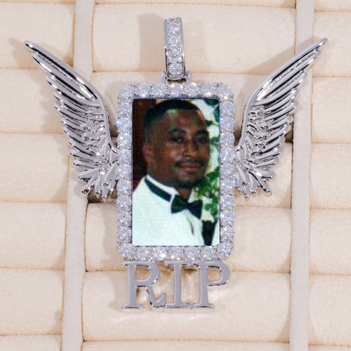 RIP WING 3D CUSTOM PICTURE PENDANT