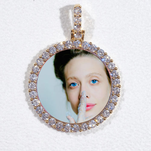 3D CIRCLE CUSTOM PICTURE PENDANT SMALL SIZE