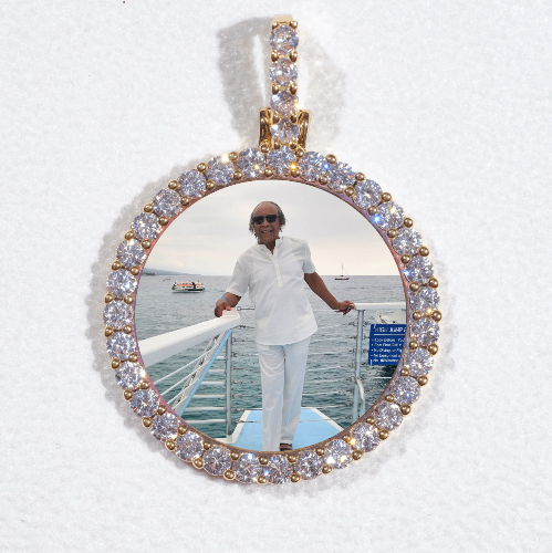 3D CIRCLE CUSTOM PICTURE PENDANT SMALL SIZE