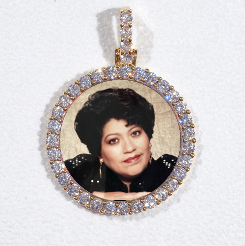 3D CIRCLE CUSTOM PICTURE PENDANT SMALL SIZE
