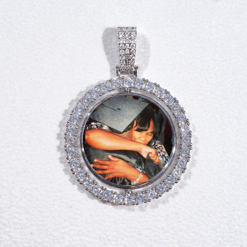 3D Spinning 2-Faced Custom Picture Pendant