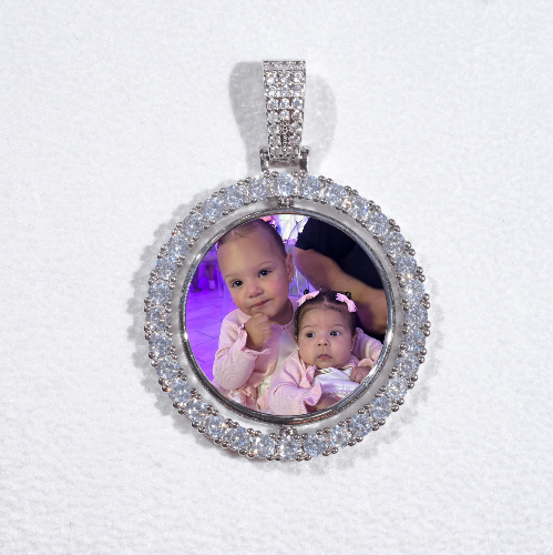 3D Spinning 2-Faced Custom Picture Pendant