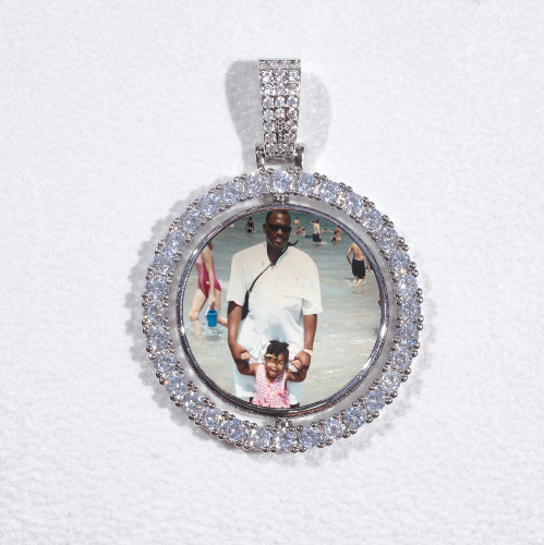 3D Spinning 2-Faced Custom Picture Pendant