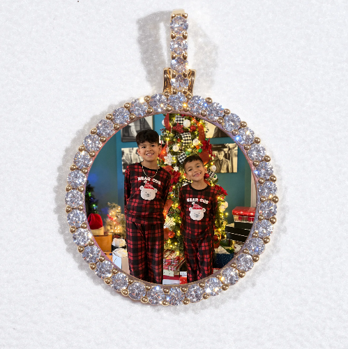 3D CIRCLE CUSTOM PICTURE PENDANT SMALL SIZE