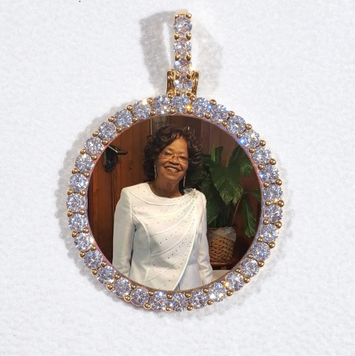 3D CIRCLE CUSTOM PICTURE PENDANT SMALL SIZE