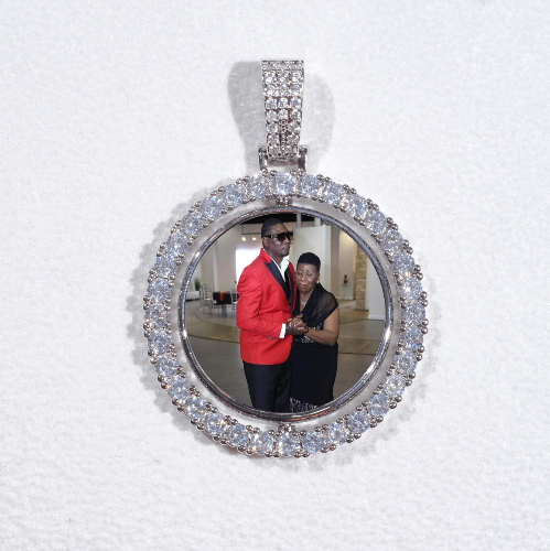 3D Spinning 2-Faced Custom Picture Pendant