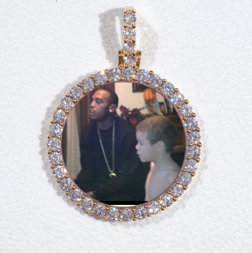 3D CIRCLE CUSTOM PICTURE PENDANT SMALL SIZE