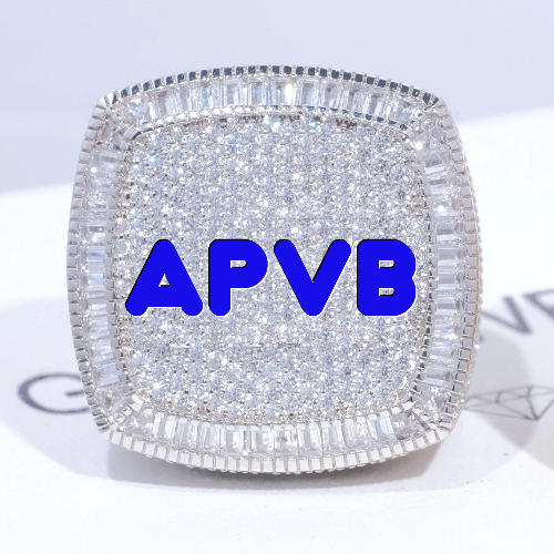 CUSTOM LETTER 3D ICED RING