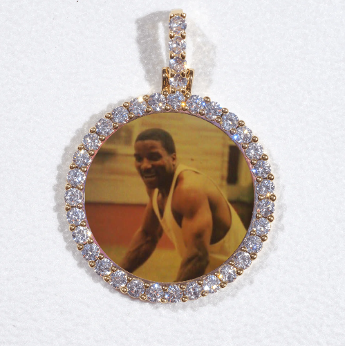 3D CIRCLE CUSTOM PICTURE PENDANT SMALL SIZE