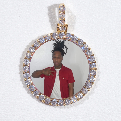 3D CIRCLE CUSTOM PICTURE PENDANT SMALL SIZE