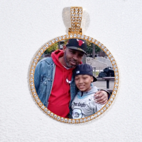 MEDIUM 3D CIRCLE CUSTOM PICTURE PENDANT