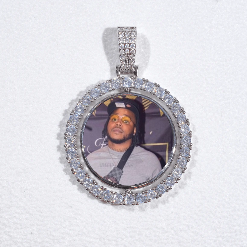 3D Spinning 2-Faced Custom Picture Pendant
