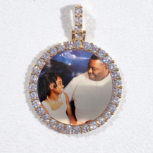 3D CIRCLE CUSTOM PICTURE PENDANT SMALL SIZE