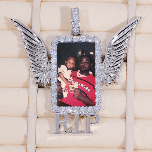 RIP WING 3D CUSTOM PICTURE PENDANT