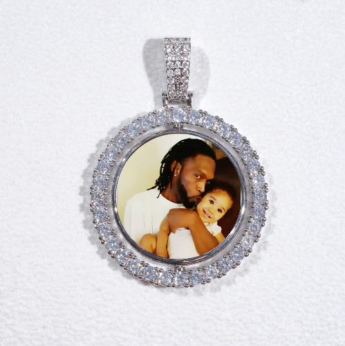 3D Spinning 2-Faced Custom Picture Pendant